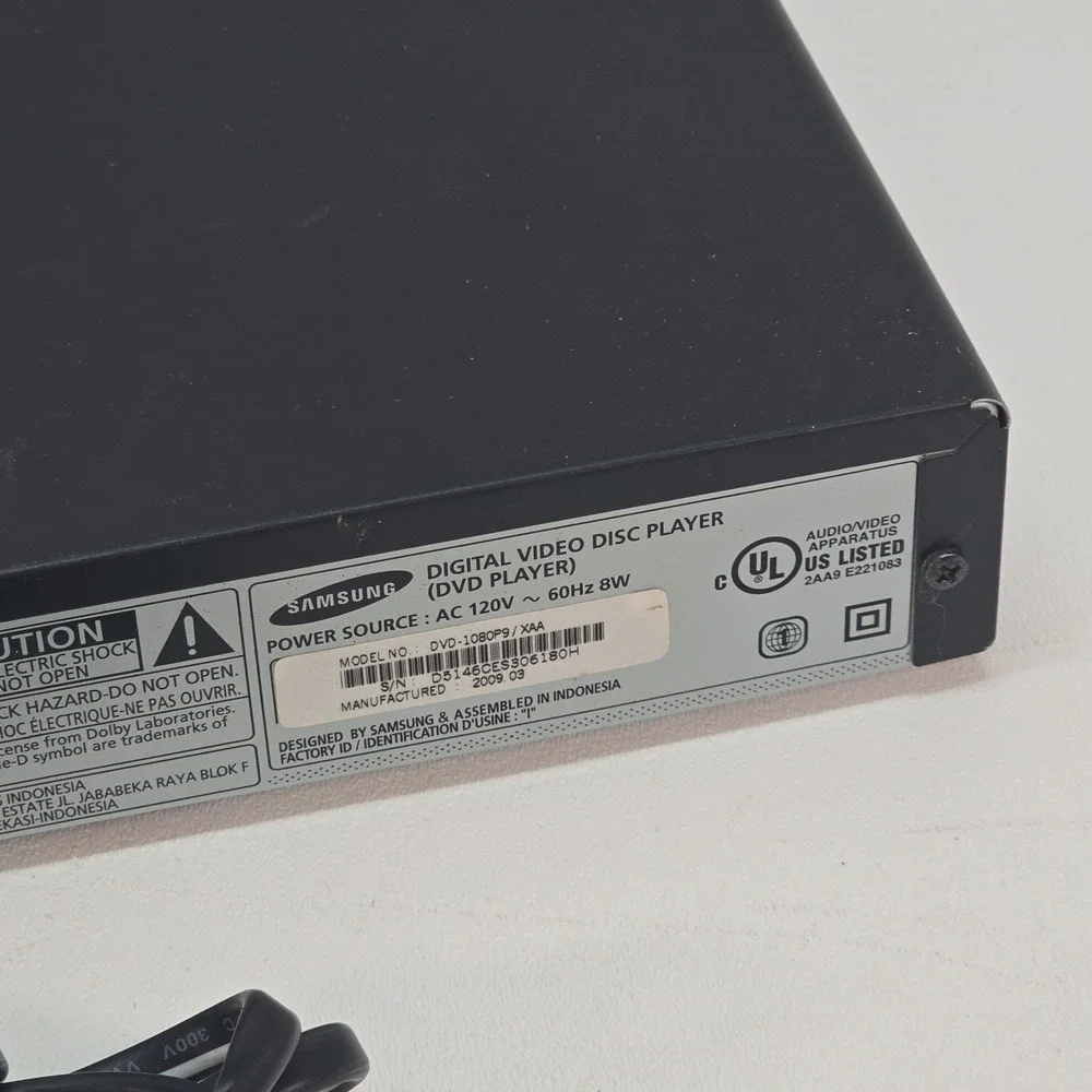 Samsung DVD-1080P9 DVD Player HDMI 1080p No Remote (Tested and Working)